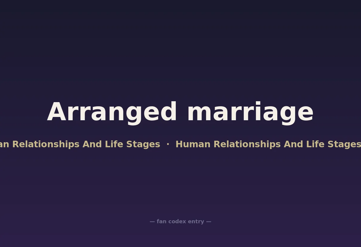 Arranged marriage