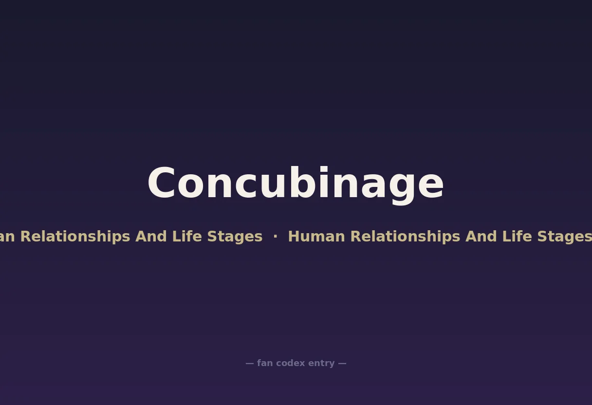 Concubinage