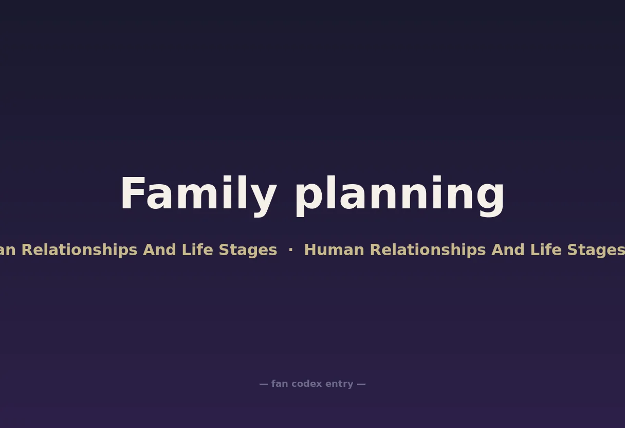 Family planning