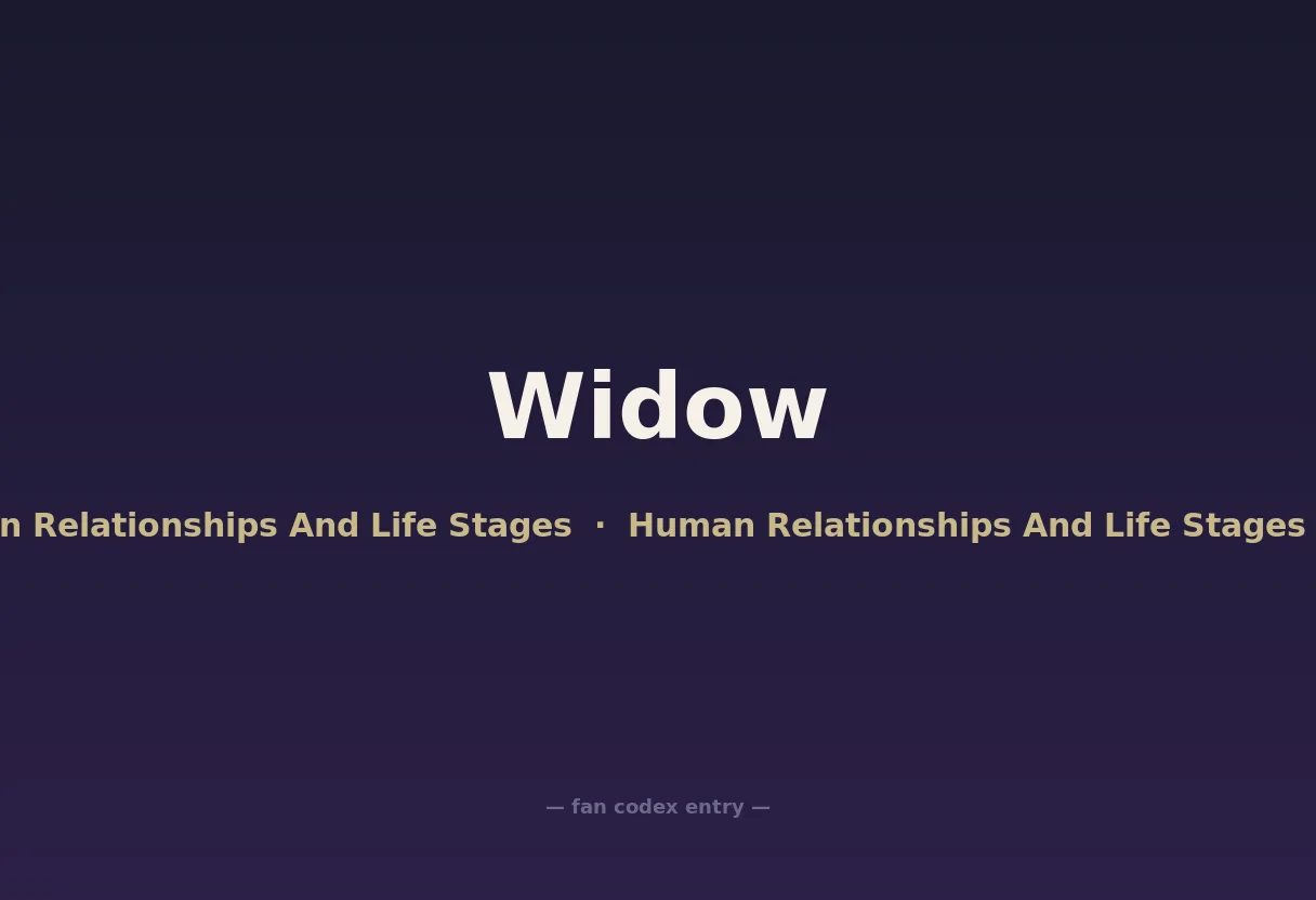 Widow